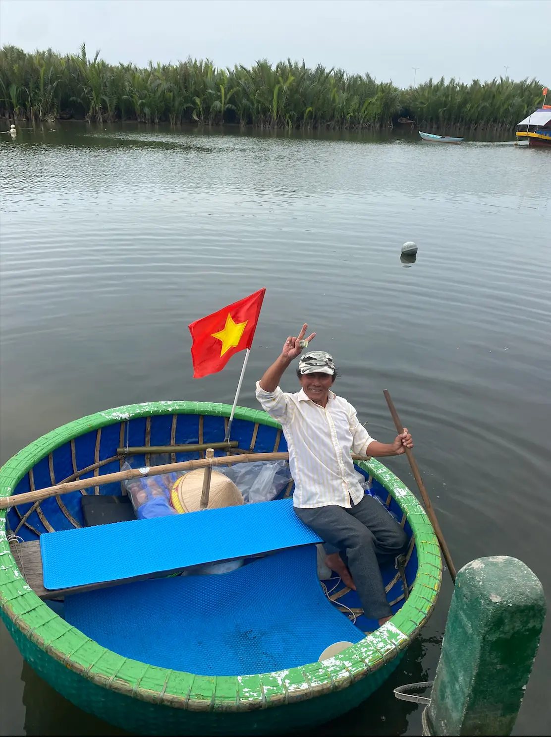 Coconut boat tour guide